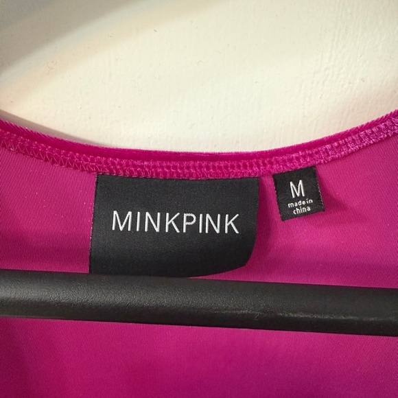 MINKPINK Fuchsia Sleeveless Mini Dress - Picture 2 of 3